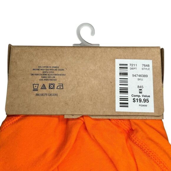 Aeropostale Boxer Briefs Men's Orange Flames Waistband 6" Knit Underwear Boxers - Picture 4 of 5